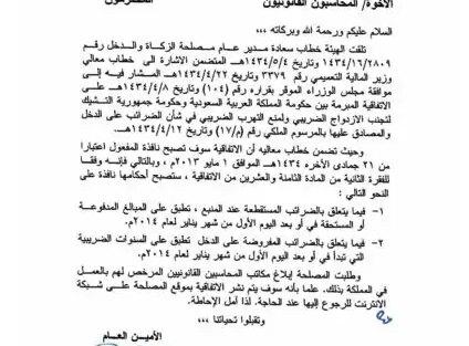 تعميم رقم (2873/2013) وتاريخ 06-05-1434هـ