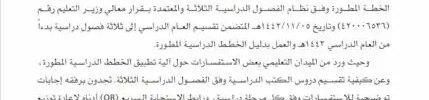 تعميم رقم (4300075946) وتاريخ 16-01-1443هـ