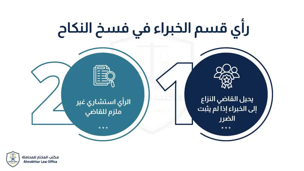 رأي قسم الخبراء